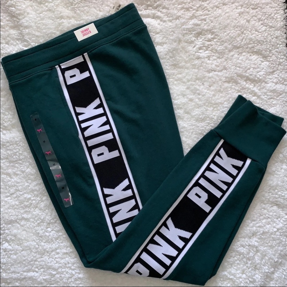 SOLD. NEW VS PINK SKINNY JOGGER (M) - Picture 1 of 4